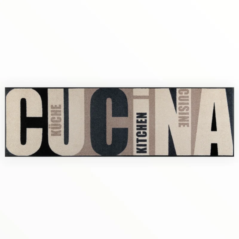 Tappeto antiscivolo Cucina Pura Wash+Dry con bordo