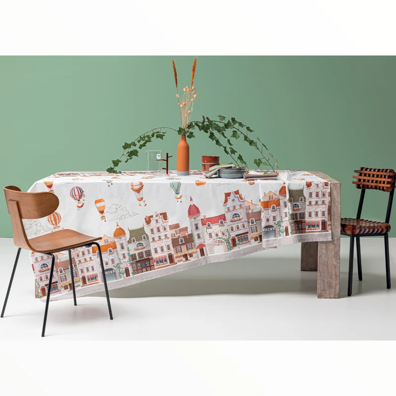 Tovaglia casette 100% cotone