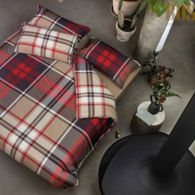 Parure copripiumino Kerr 100% cotone pettinato tinto filo