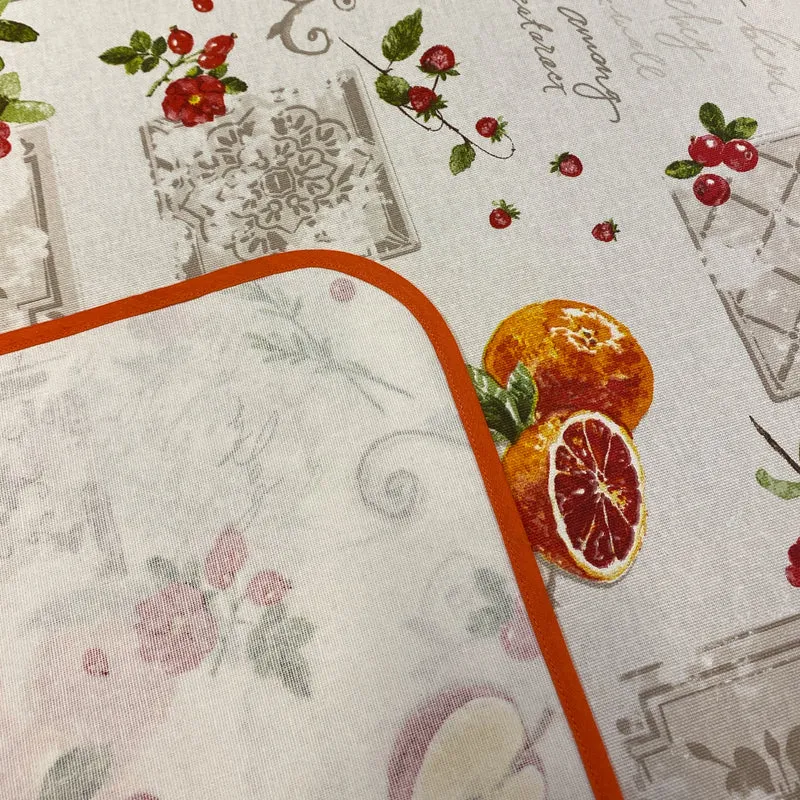Tovaglia teflonata Frutti Rossi