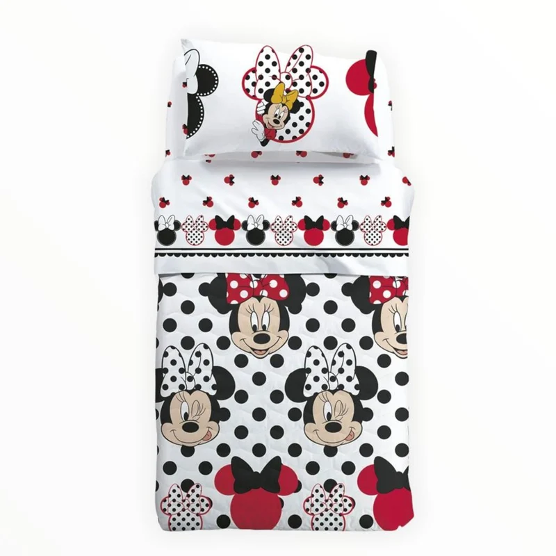 Copriletto Minnie Pois 100% cotone