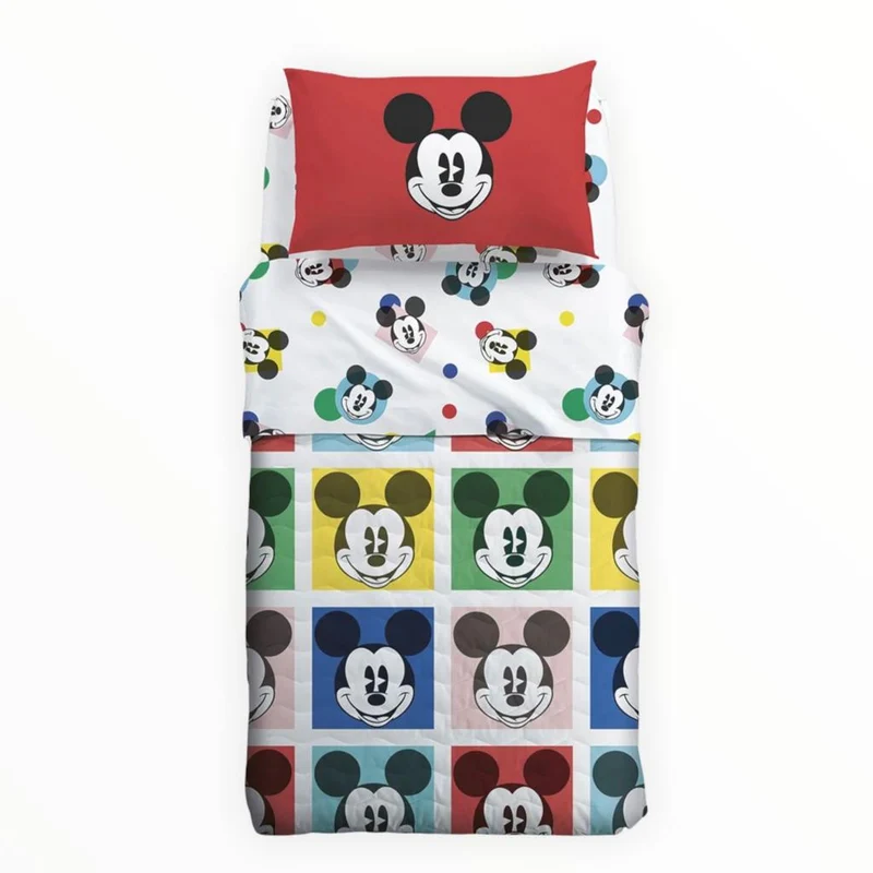 Copriletto Mickey Colors 100% Cotone