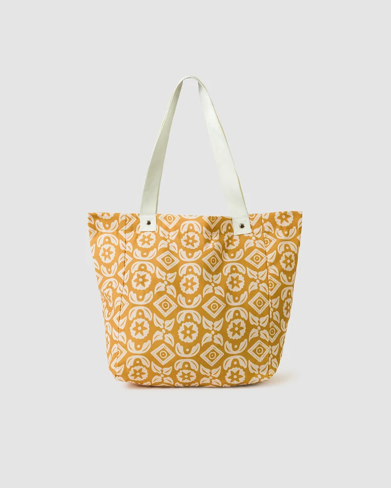 Bolsa playa print geométrico lona eugenia