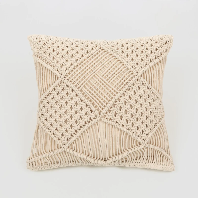 COJIN ALG MACRAME MINOTO - FUNDA + RELLENO