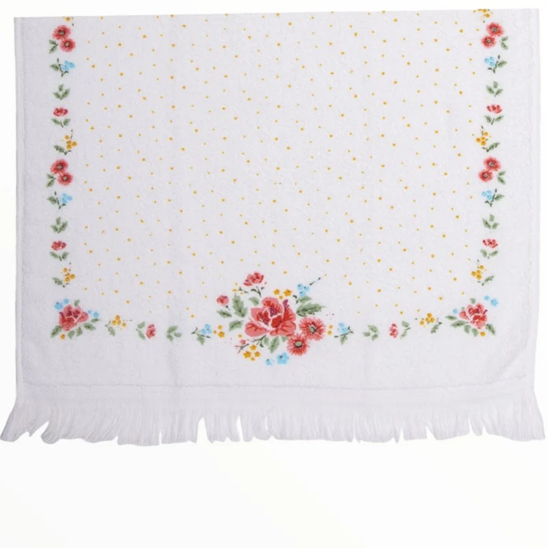 Asciugamano da Cucina Fiori CTLRC2 in Spugna 100% Cotone
