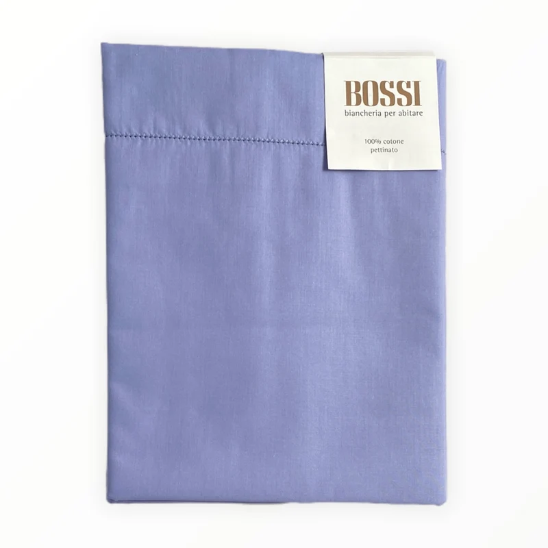 Lenzuolo sopra Bossicolor puro cotone percalle 80 fili cm2.
