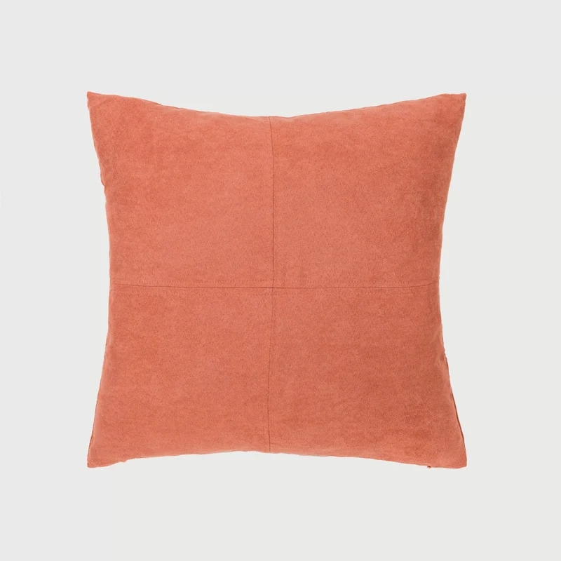 Cojín cuadrante Ante liso - funda + relleno