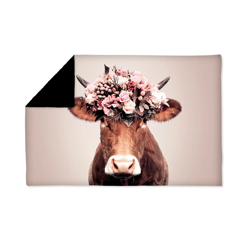 Plaid in velluto di pelle di mucca Marguerite