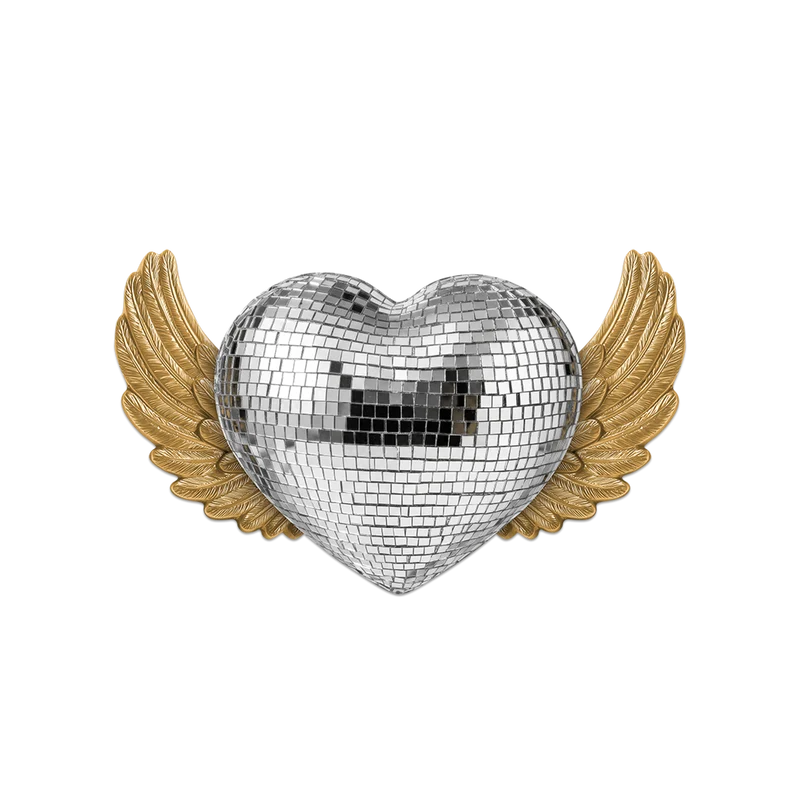 Tovaglietta in vinile Disco Heart Wings