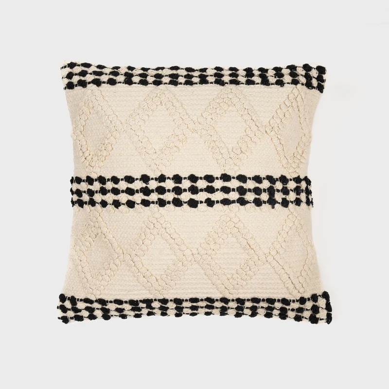 Cojín cuadrante algodón Basette 45x45 - funda + relleno