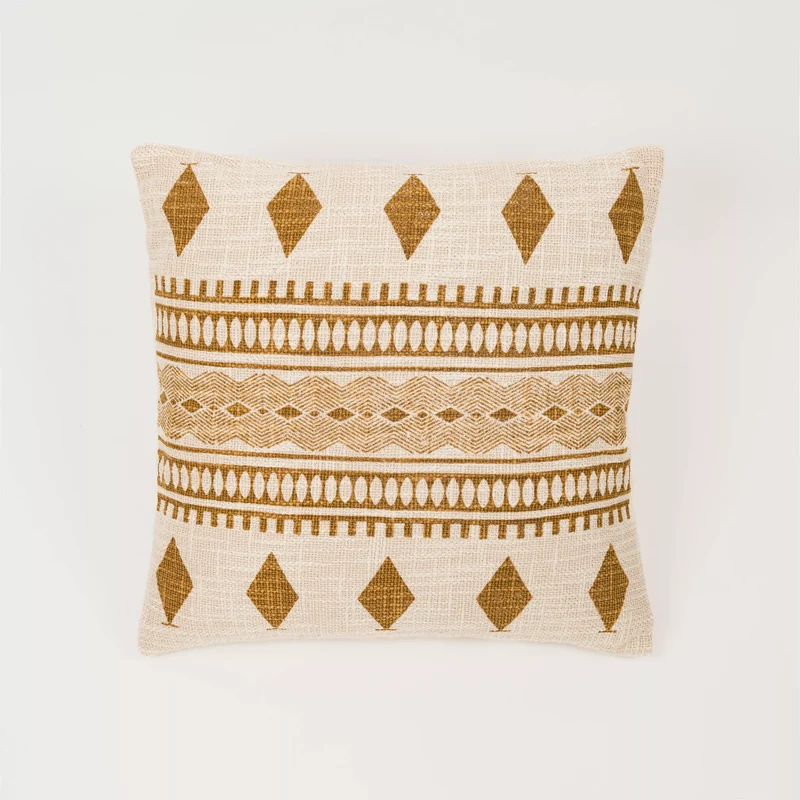 Cojín cuadrante algodón Fauno 45x45 - funda + relleno
