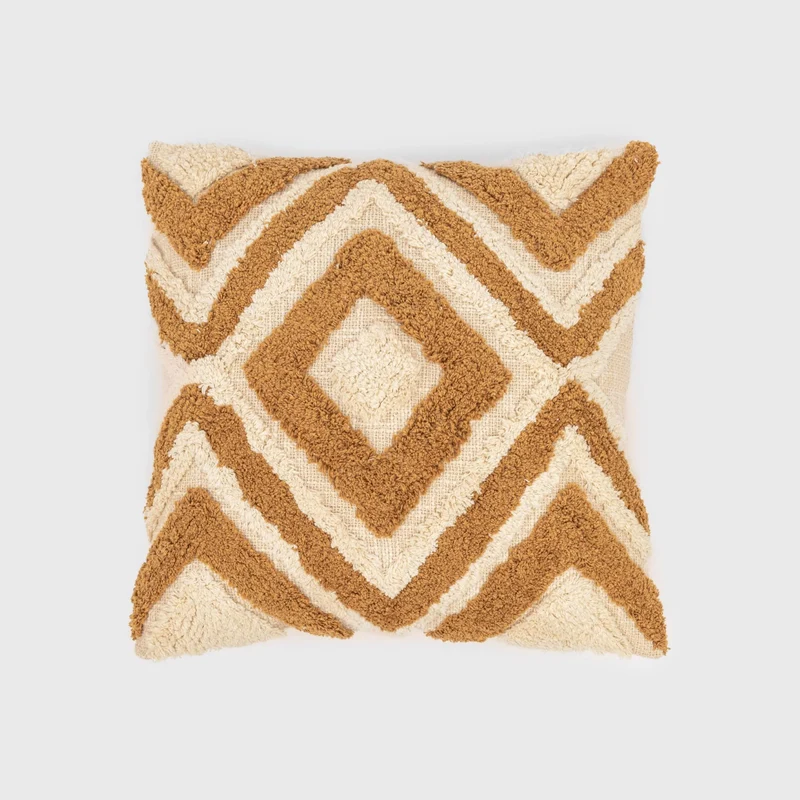 Cojín cuadrante algodón Basel 45x45 - funda + relleno