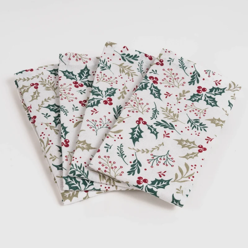 SET 4 SERVILLETAS HOLLY