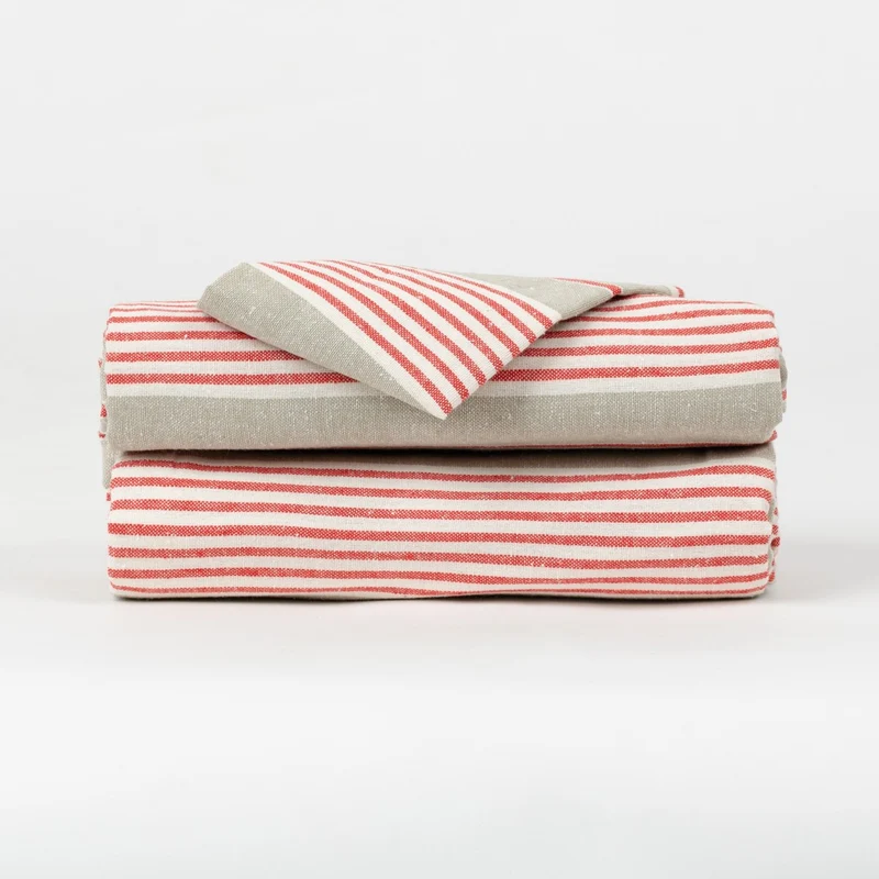 Mantel Rayas rojo