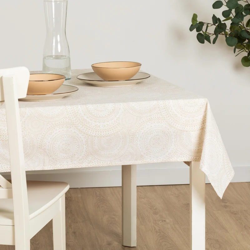 Mantel antimanchas Kabilas beige