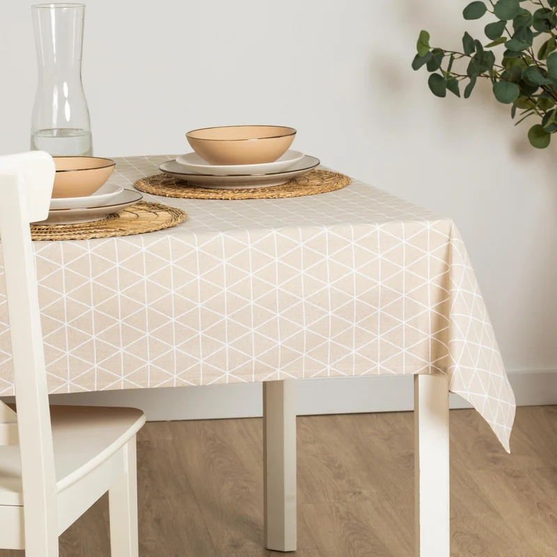 Mantel antimanchas Culia beige