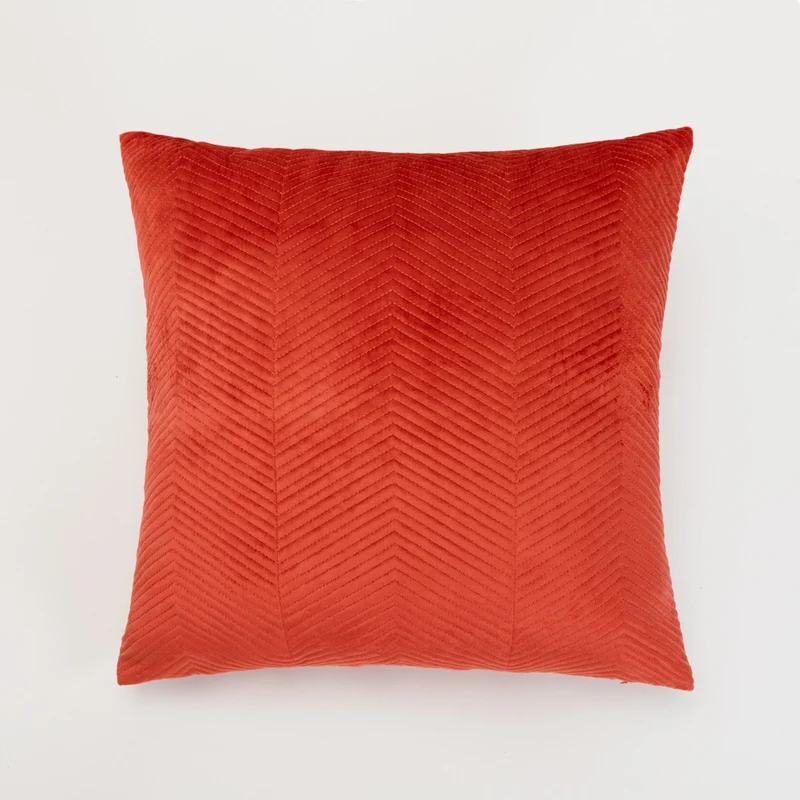 Cojín cuadrante New Hungria terciopelo liso 50x50 - funda + relleno