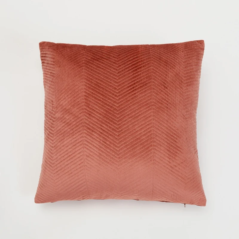 Cojín cuadrante New Hungria terciopelo liso 50x50 - funda + relleno