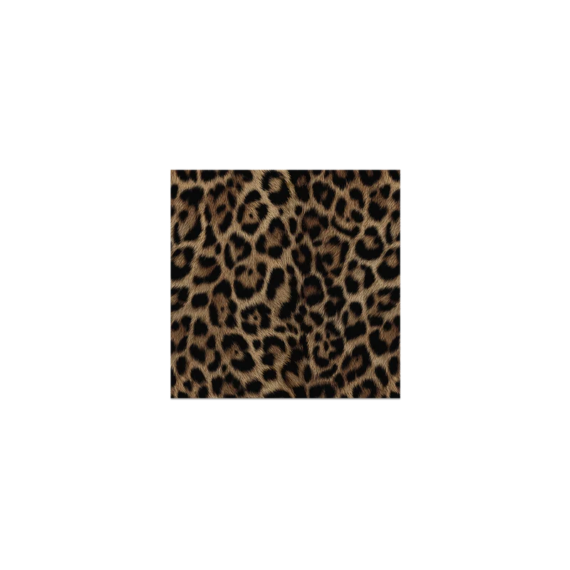 Set di 6 sottobicchieri in vinile con stampa leopardata LEO NALA