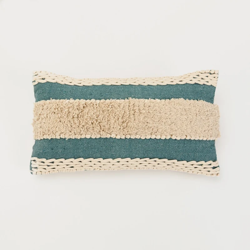 Cuscino rettangolare cotone 30x50 Domus senape - federa+imbottitura