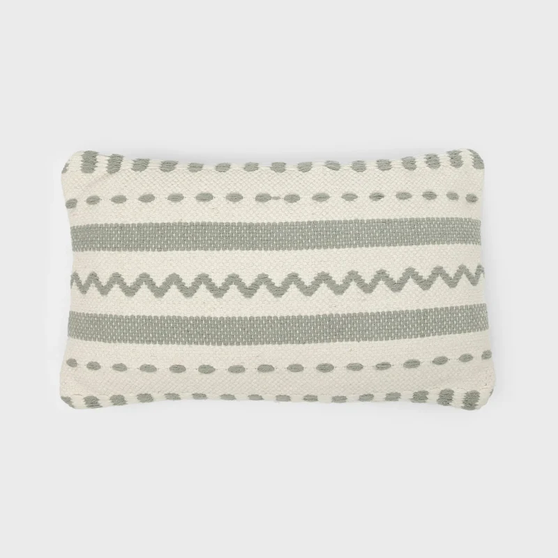 Cojín rectangular algodón Leito 30x50 - funda + relleno