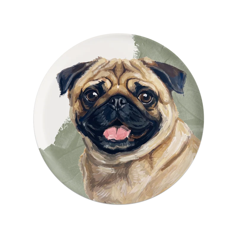 Tovaglietta in vinile con disegno di un carlino