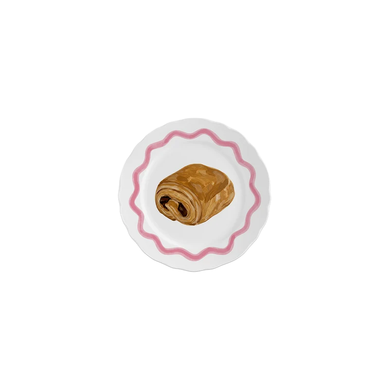 Set di 6 sottobicchieri in vinile a forma di pain au chocolat
