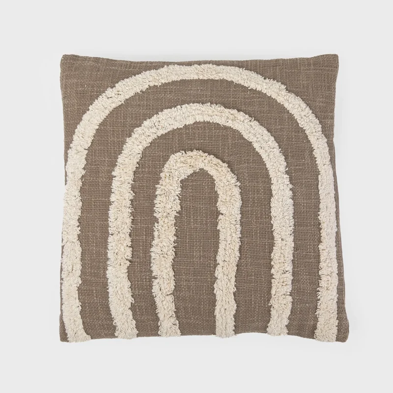 Cojín cuadrante algodón Drus 45x45 - funda + relleno