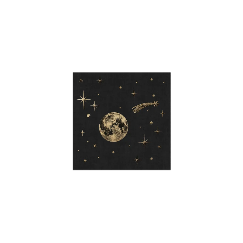 Set di 6 sottobicchieri in vinile Sky Moon