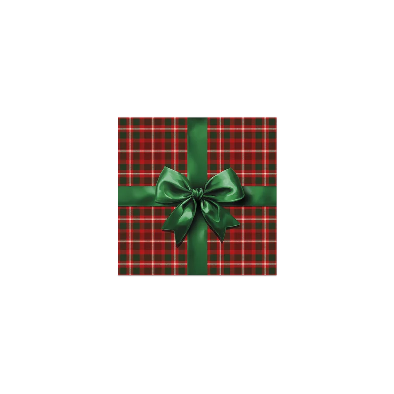 Set di 6 sottobicchieri in vinile Green Tartan III