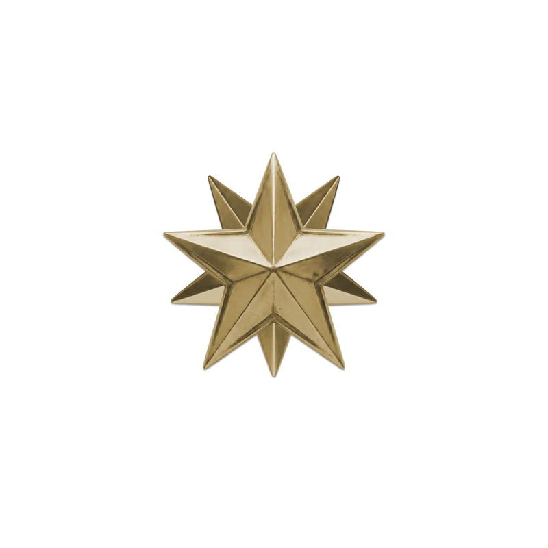 Set di 6 sottobicchieri in vinile Gold Stars II