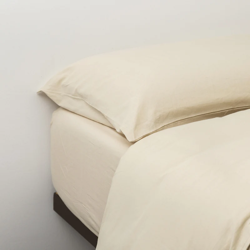 Funda nórdica algodón orgánico Beige