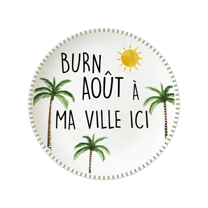 Tovaglietta in vinile personalizzata Burn Out
