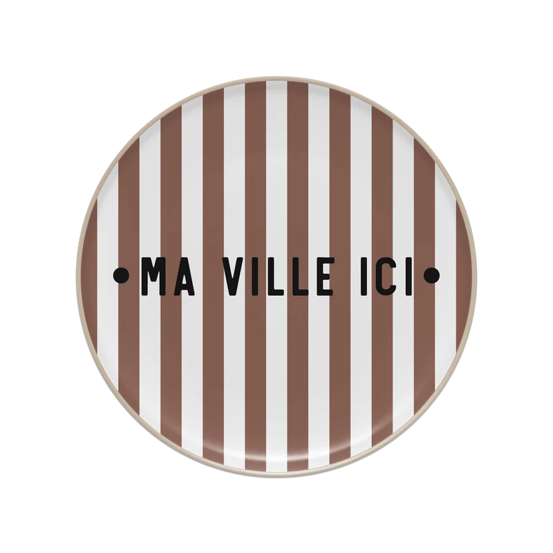 Tovaglietta in vinile Bagnard marrone personalizzata