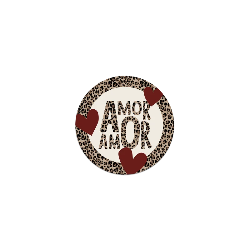 Set di 6 sottobicchieri in vinile Amor Amor
