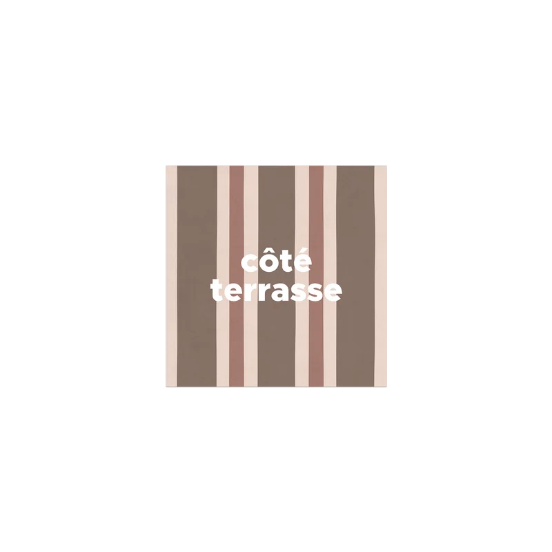 Set di 6 sottobicchieri in vinile Stripe Terrace
