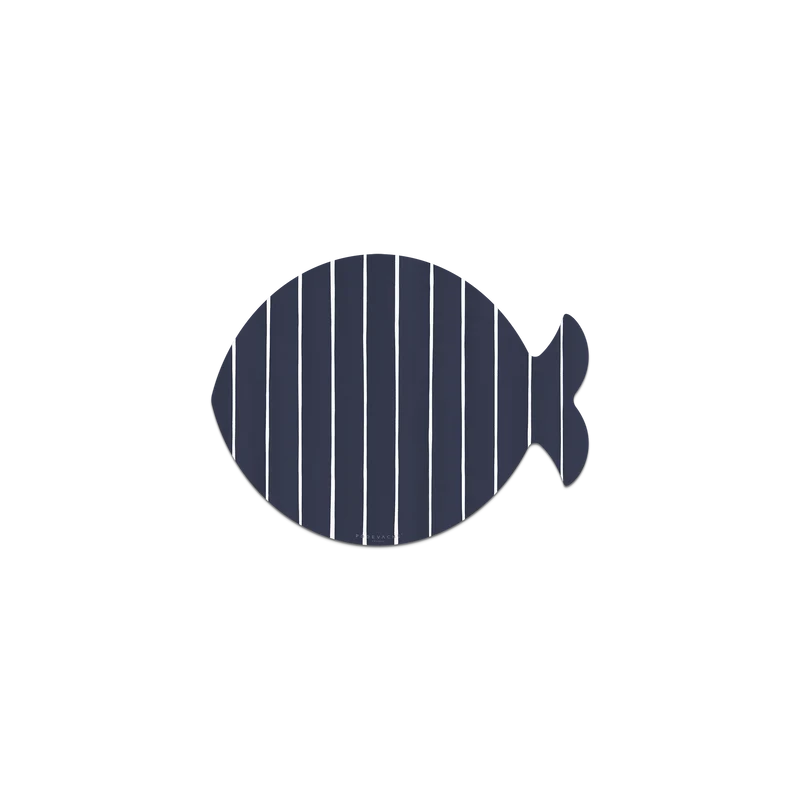 Set di 6 sottobicchieri in vinile a righe di pesce