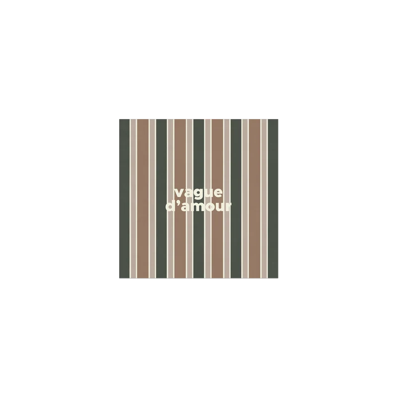 Set di 6 sottobicchieri in vinile, Stripe Wave of Love