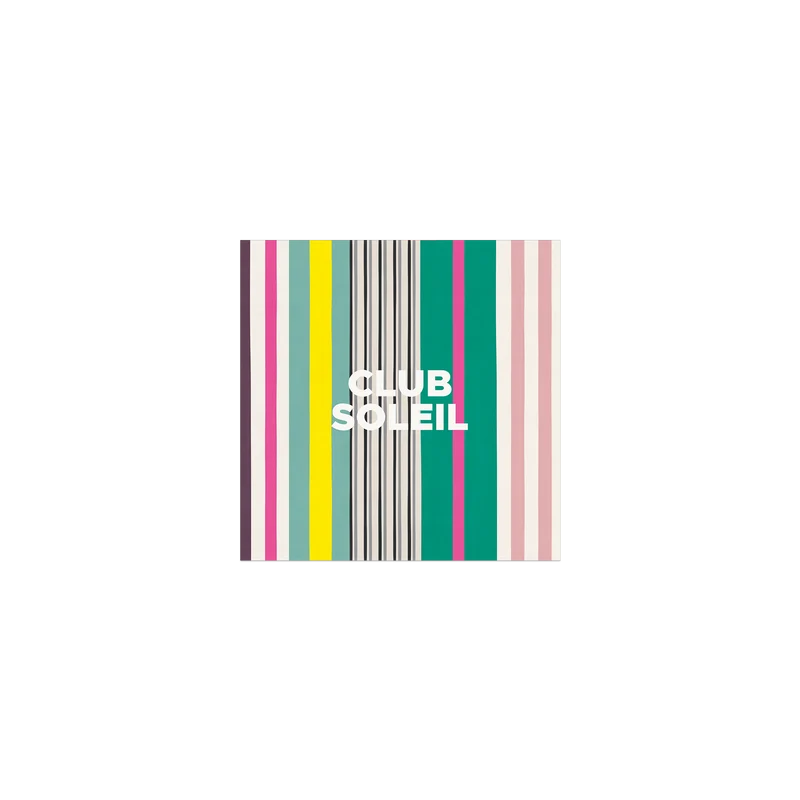 Set di 6 sottobicchieri in vinile Stripe Club Soleil