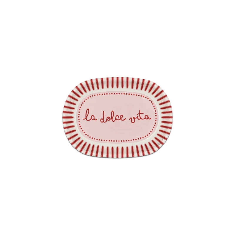 Set di 6 sottobicchieri in vinile La Dolce Vita