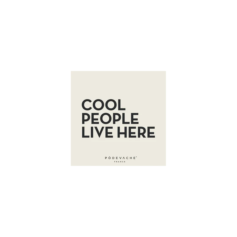 Set di 6 sottobicchieri in vinile Cool People