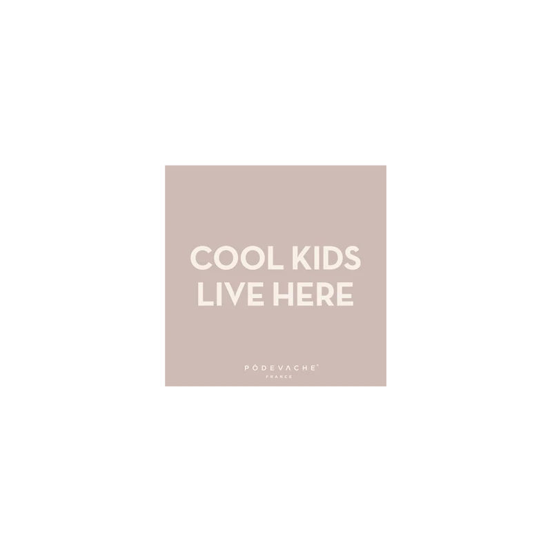 Set di 6 sottobicchieri in vinile Cool Kids