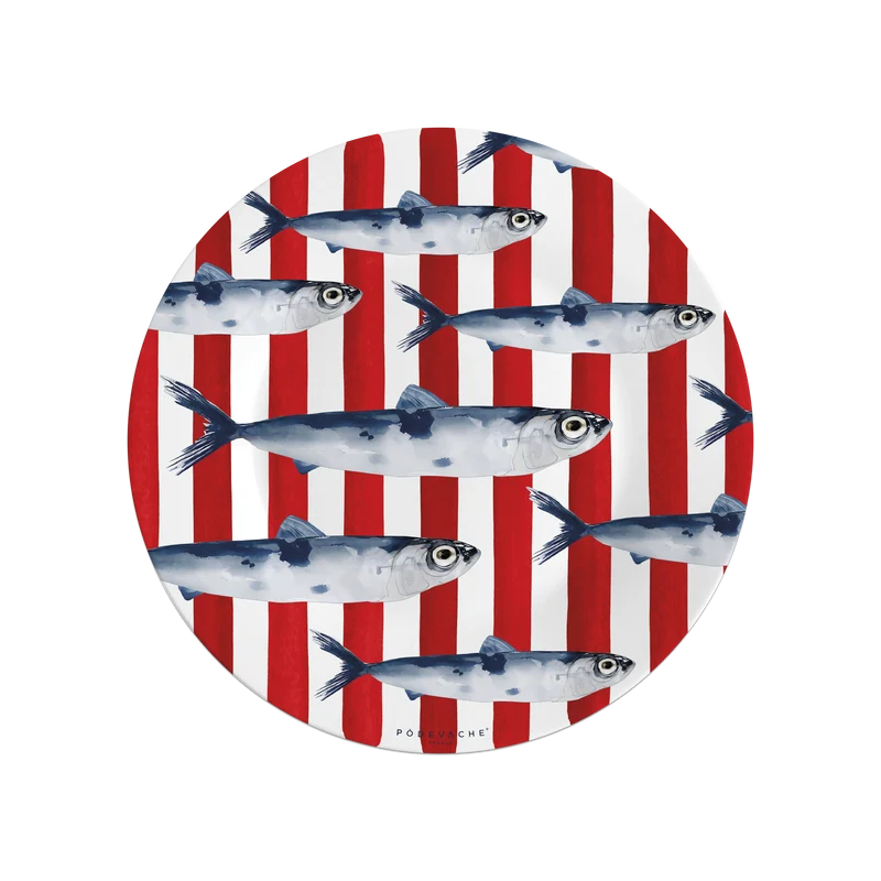 Tovaglietta in vinile a righe Sardine