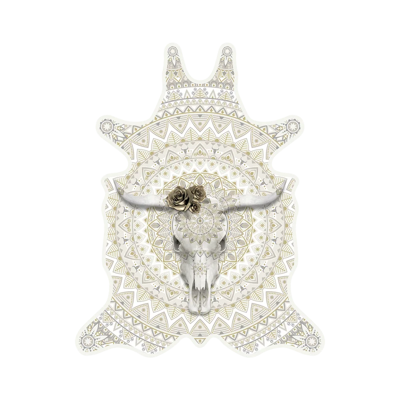 Tovaglietta in vinile con teschio di toro