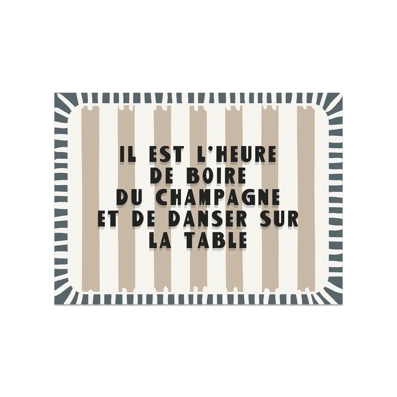 Tovaglietta in vinile color champagne