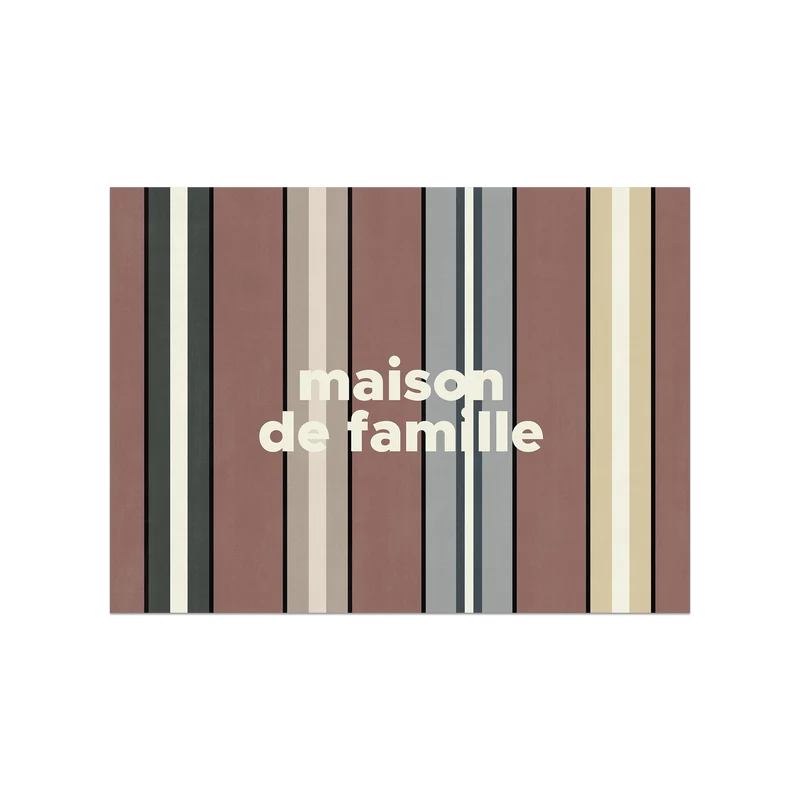Set di tovagliette a righe in vinile per la casa e la famiglia