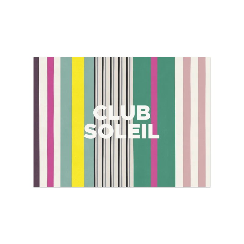 Tovaglietta in vinile a righe Club Soleil