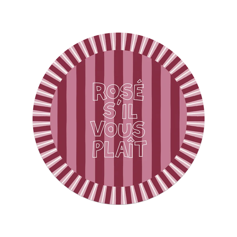 Tovaglietta in vinile rosa per favore