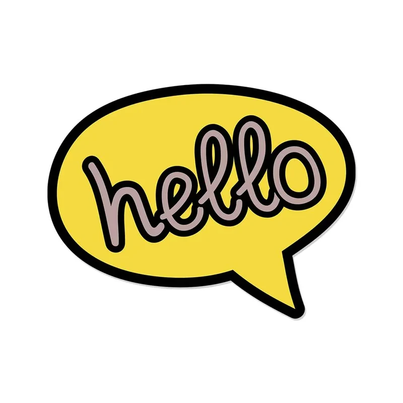 Tovaglietta in vinile Hello - Bambini