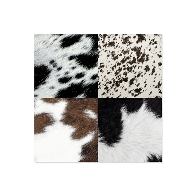 Set di 6 sottobicchieri in vinile Mix Cowhide